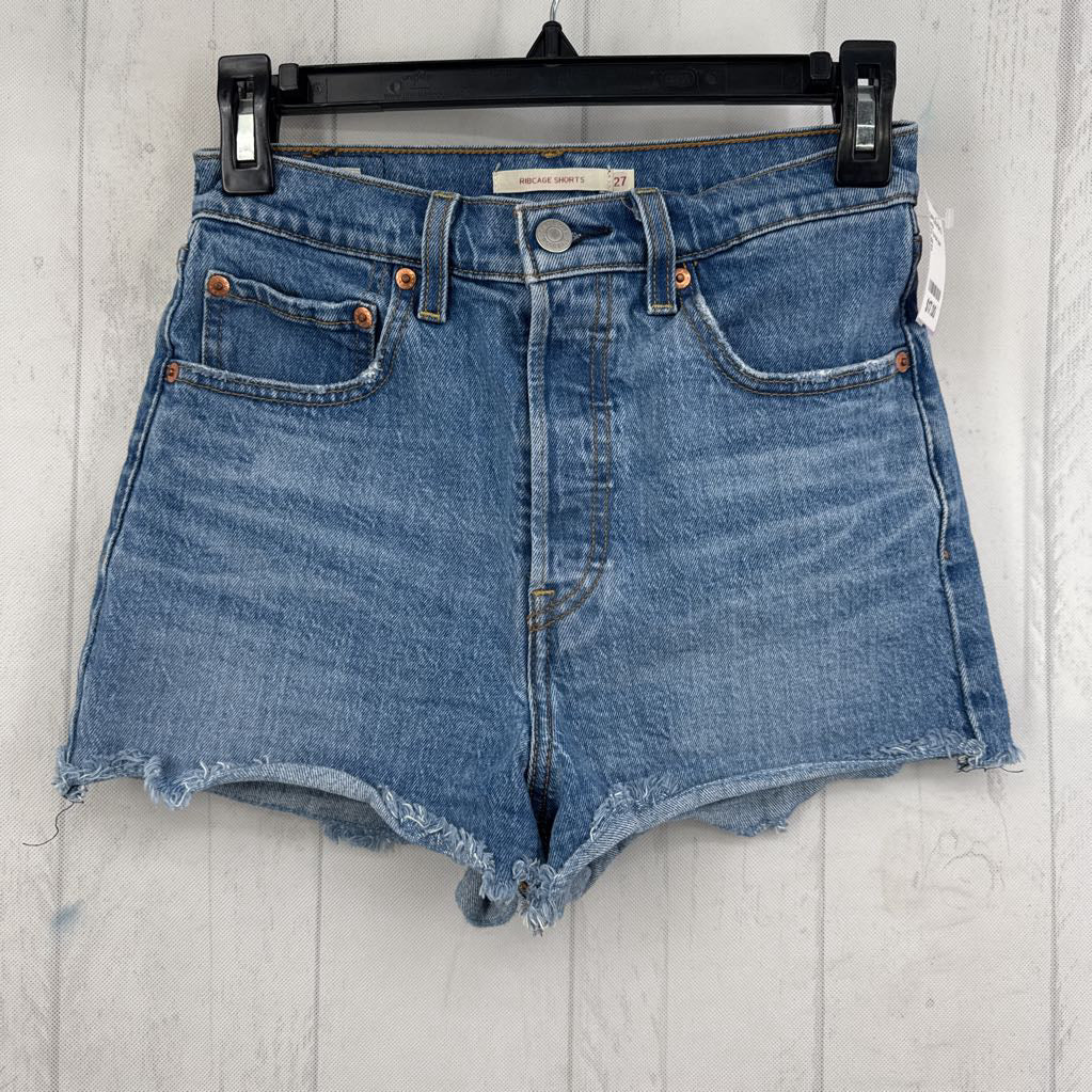 27 hi-rise jean shorts