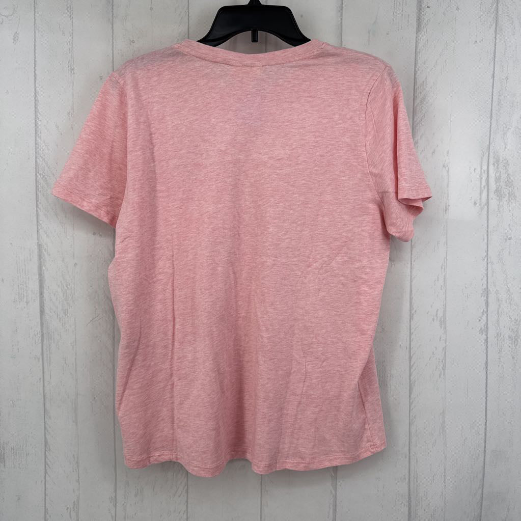 L heathered crewneck s/s tee