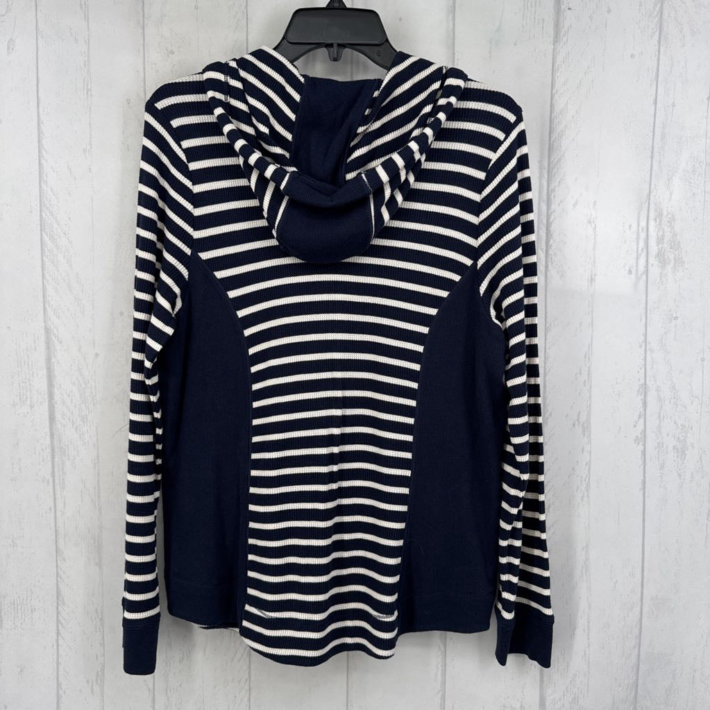 R50 M waffle knit striped jacket
