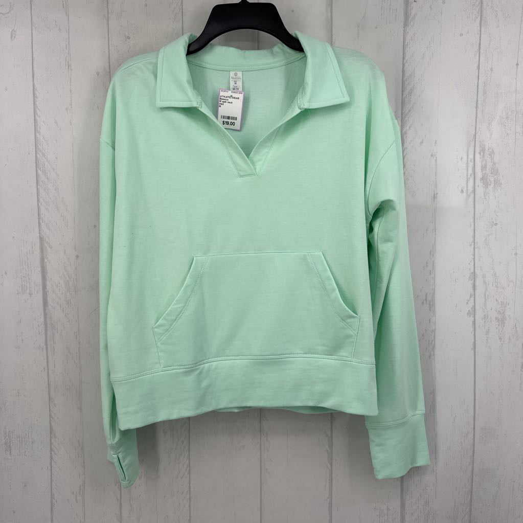M split neck sweatshirt