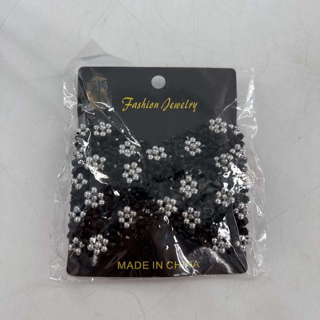beaded comb clip