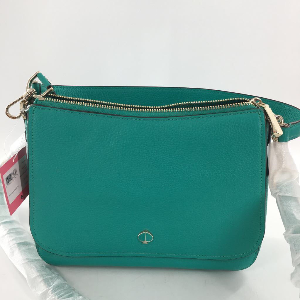 R298 pebbled flap shoulder bag w/ crossbody strap