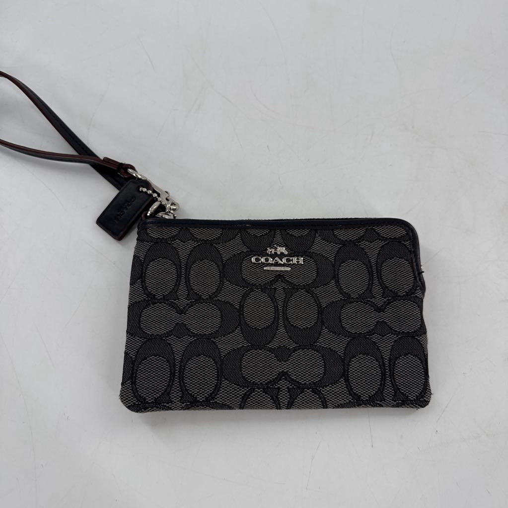 canvas signature wristlet
