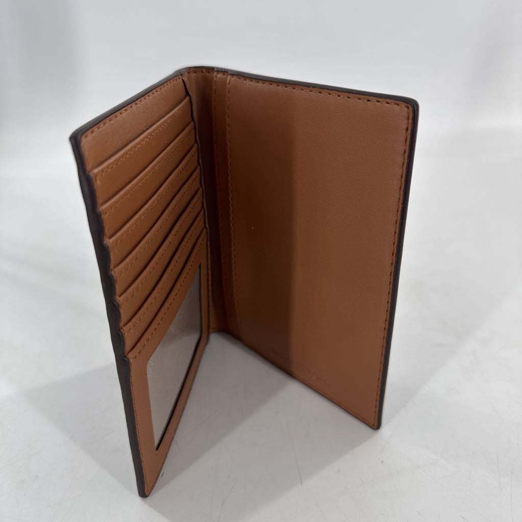 monogram bi-fold passport holder/wallet