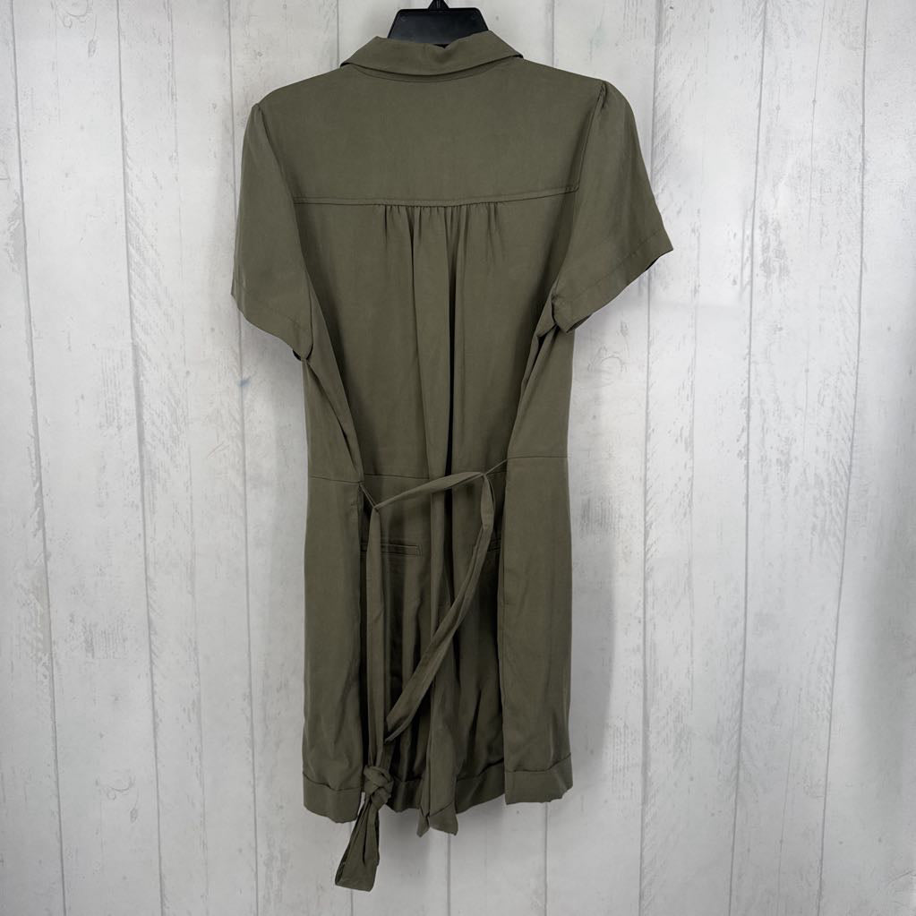 8 s/s button short romper
