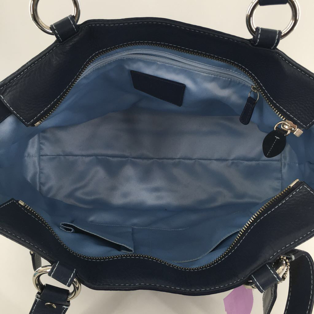 pebbled dual handle satchel w/ slip/zip pocket