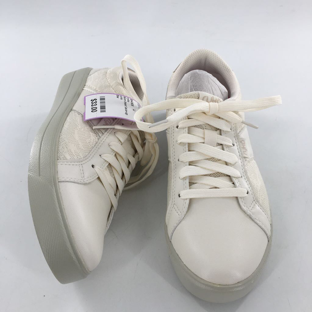 lace inset lace-up sneaker