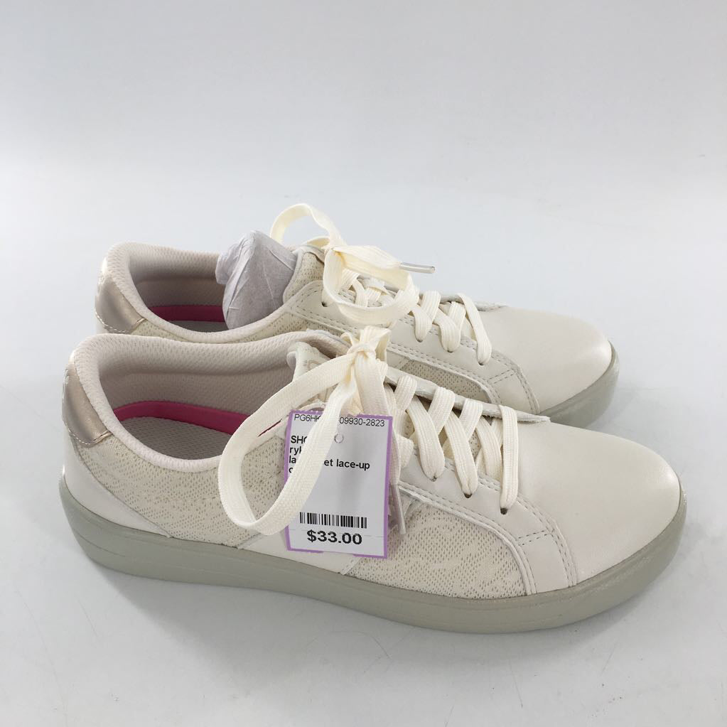 lace inset lace-up sneaker