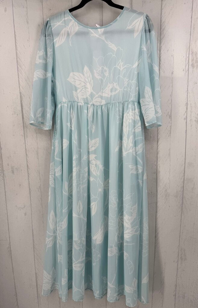M flo print 3/4 slv dress