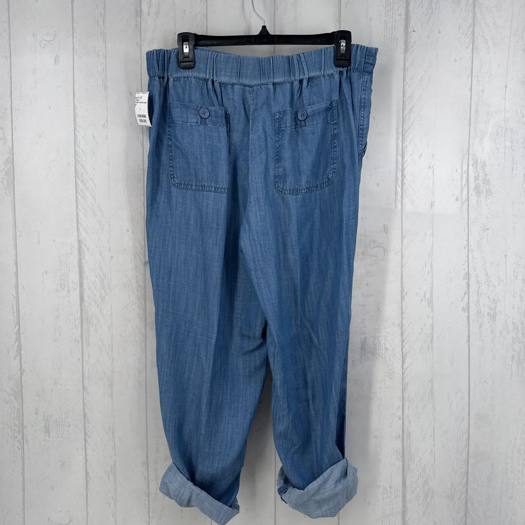 8 pull-on denim pant
