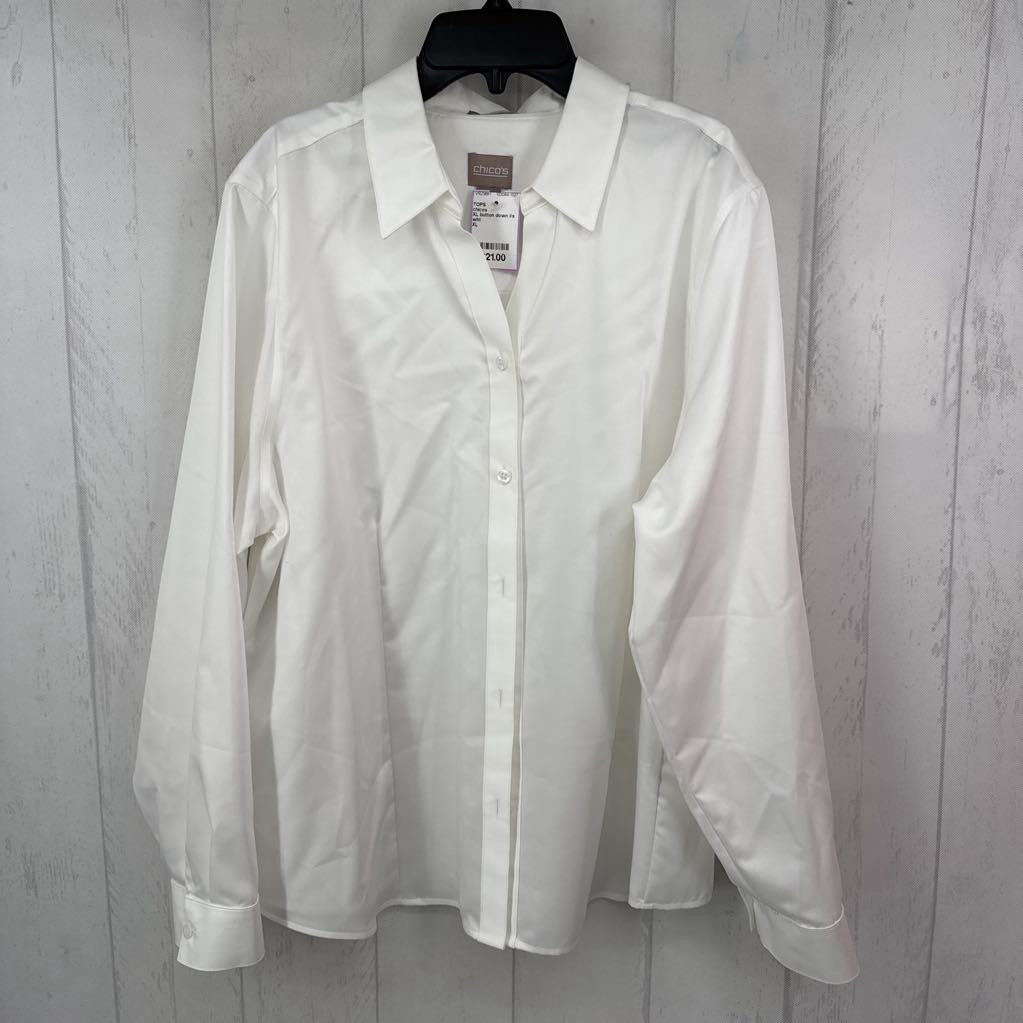 XL button down l/s top