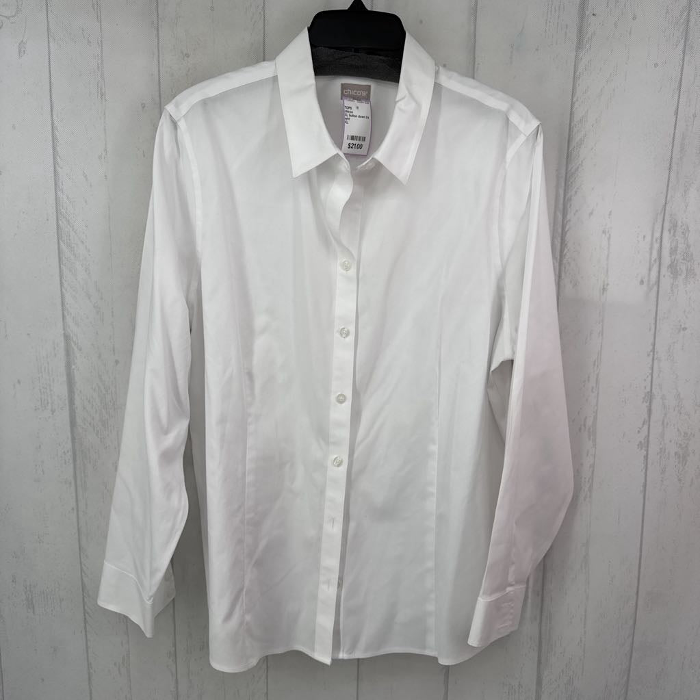 XL button down l/s top