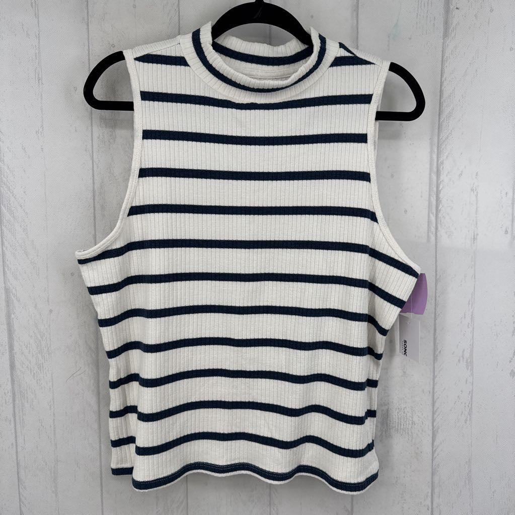 XXL striped ribbed tank