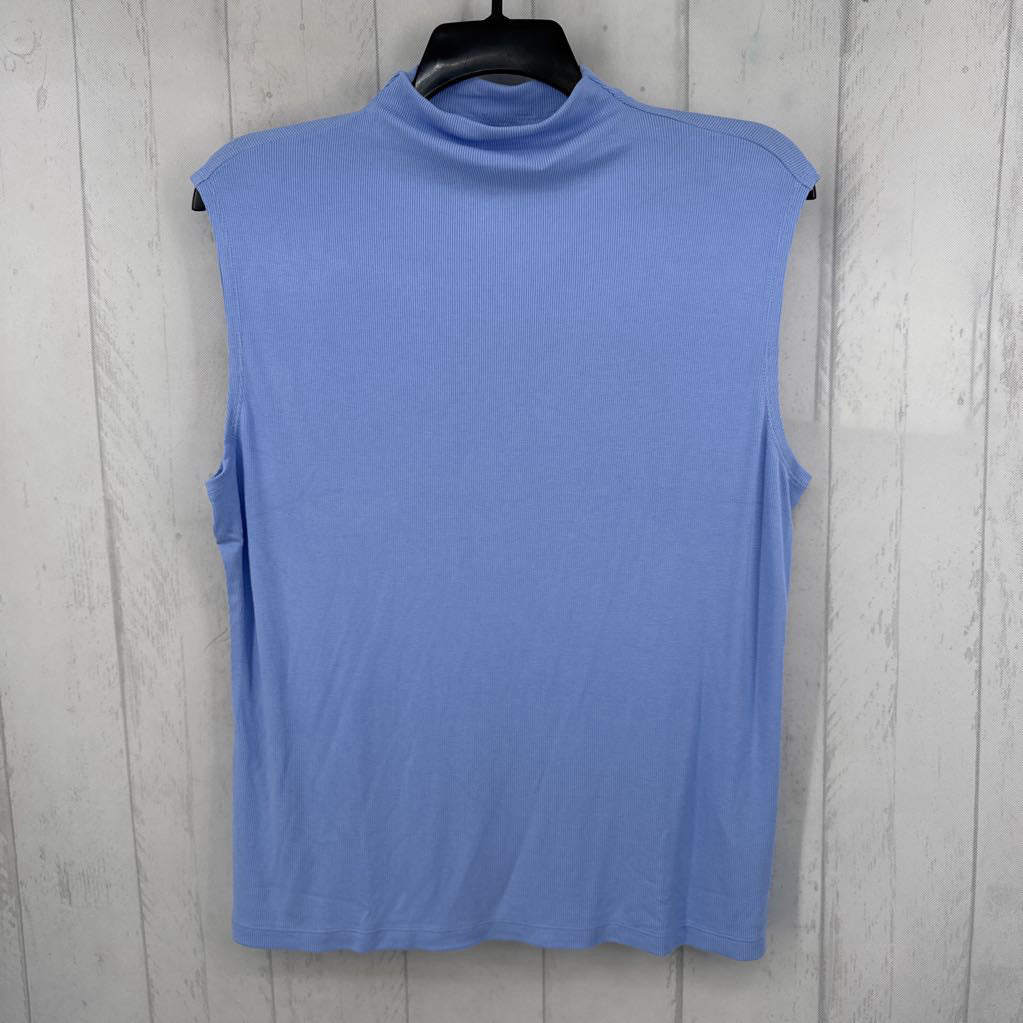 1x ribbed mock neck tank