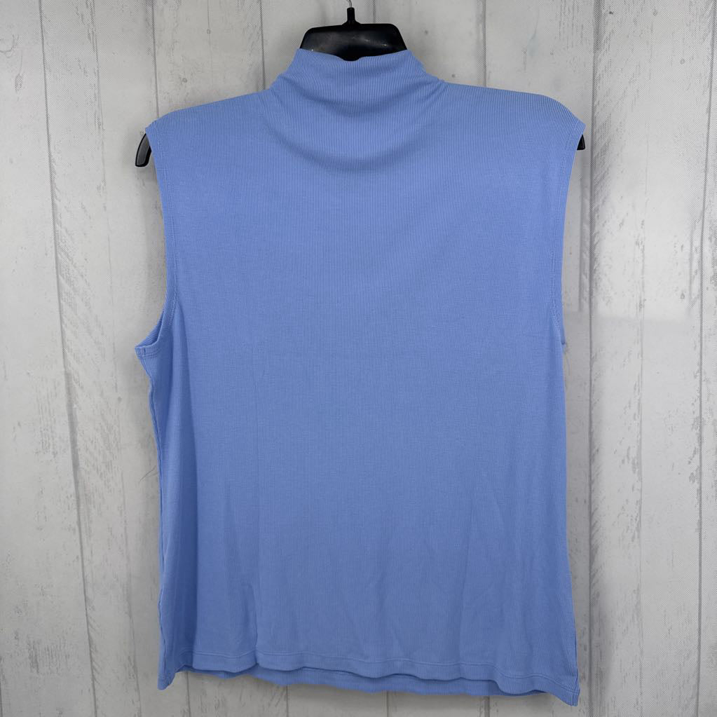 1x ribbed mock neck tank