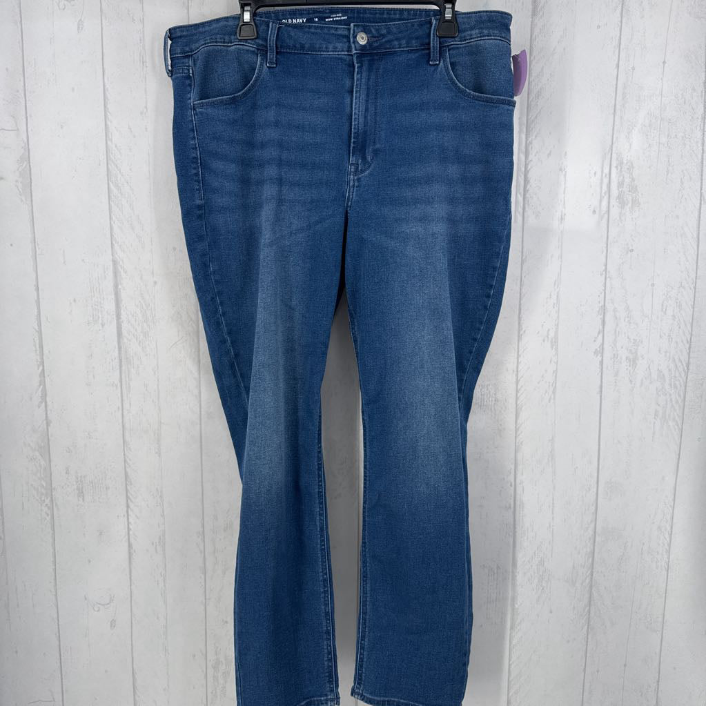 16 hi-rise straight leg jean