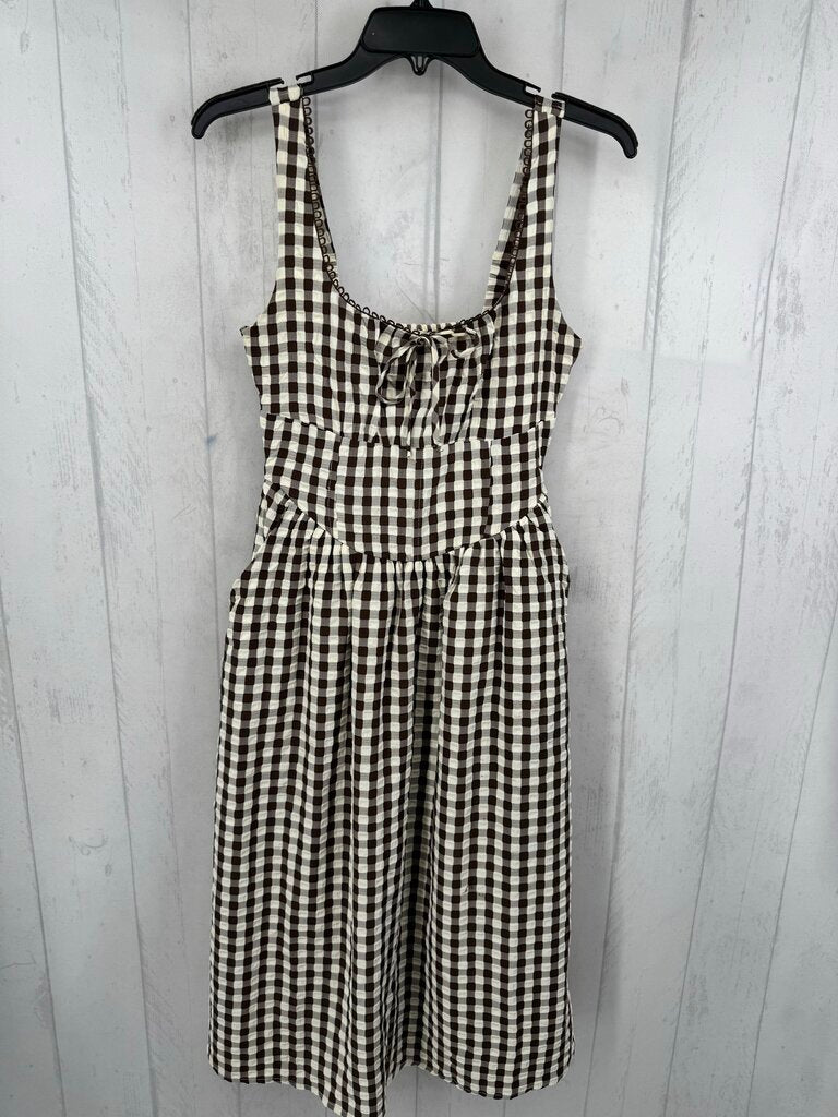 M gingham print sundress