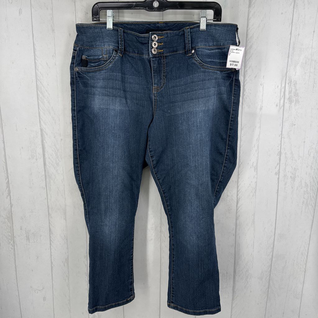 16 denim capris