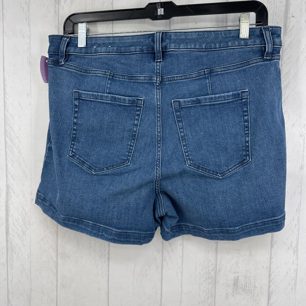 16 hi-rise jean shorts