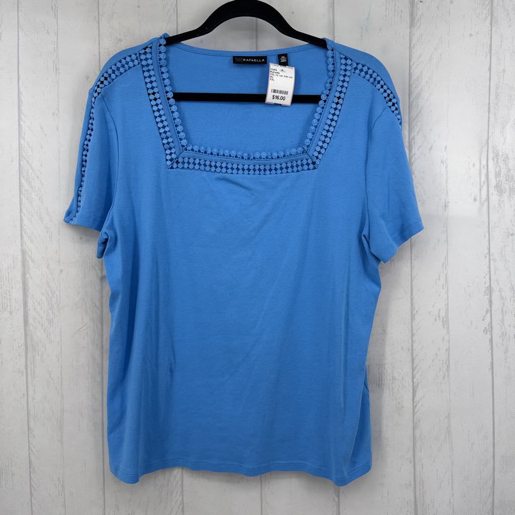 XXL ric rac trim s/s top