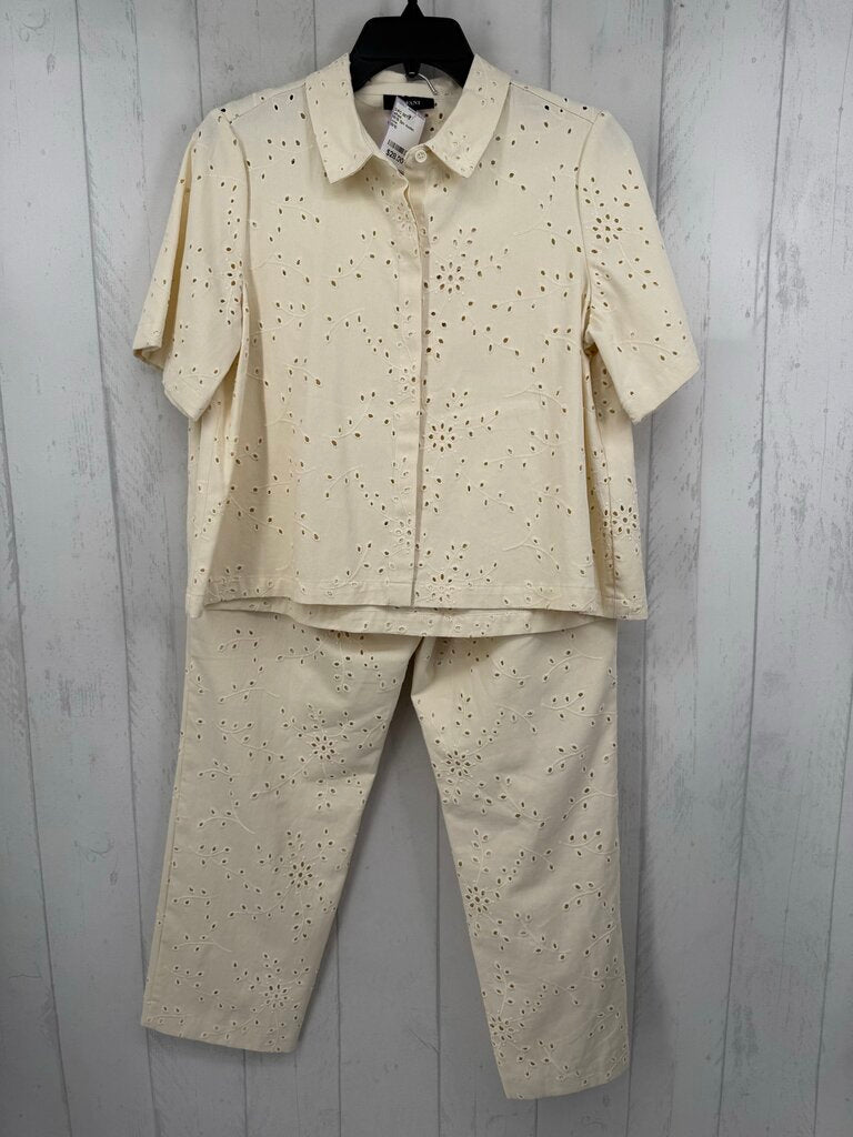 M/10 2pc eyelet pants set