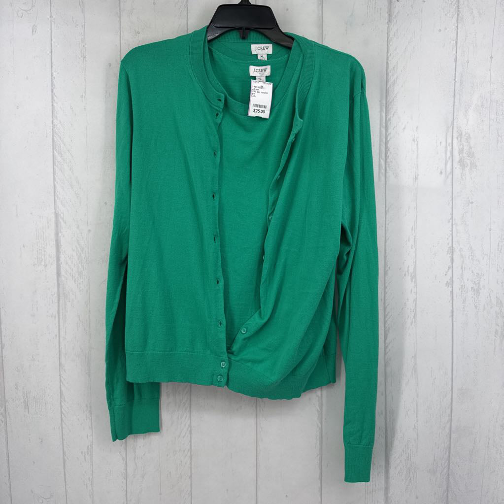 L/XL 2pc cardi & cami set