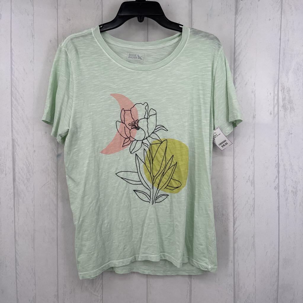 L graphic s/s tee-flowers