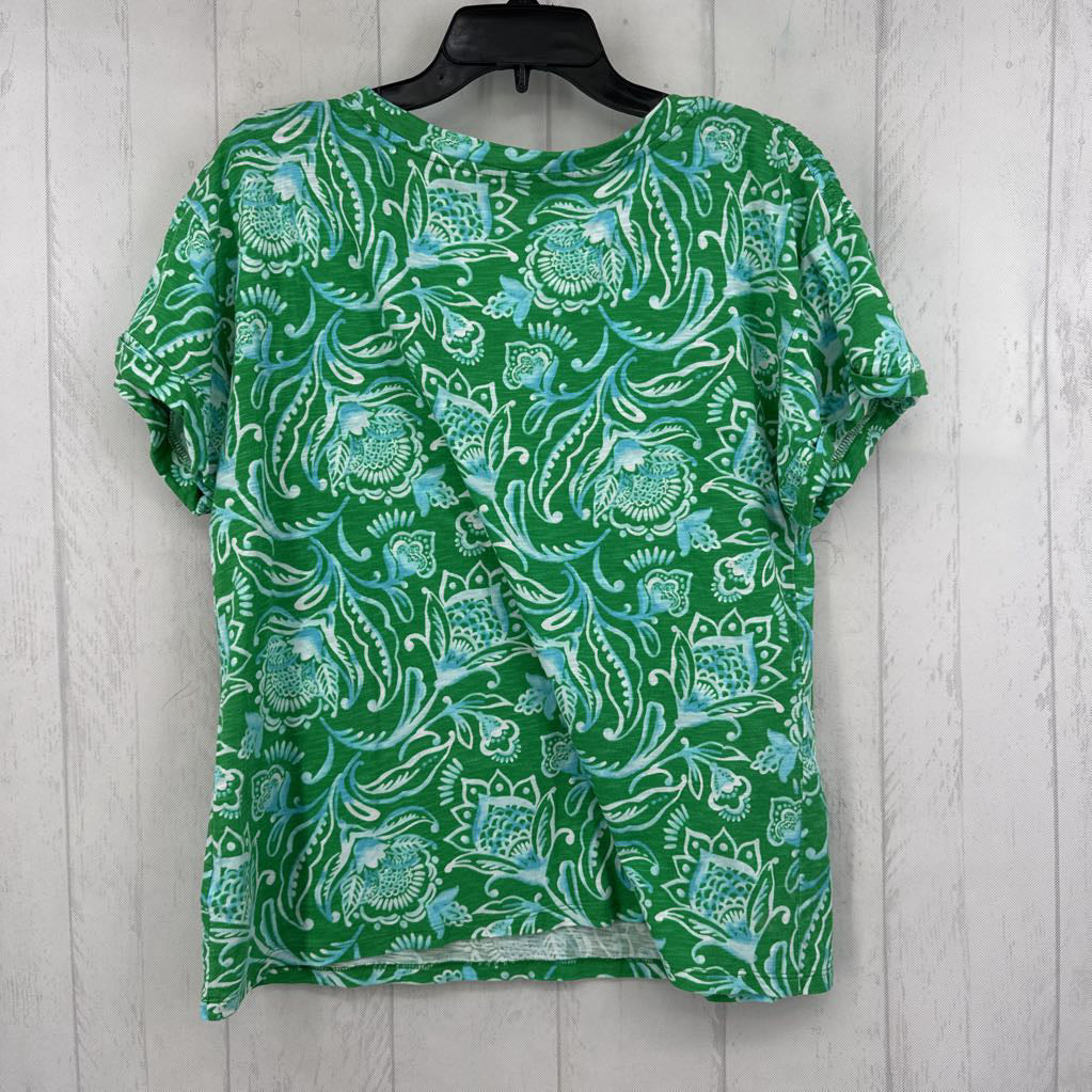 L printed round neck s/s tee