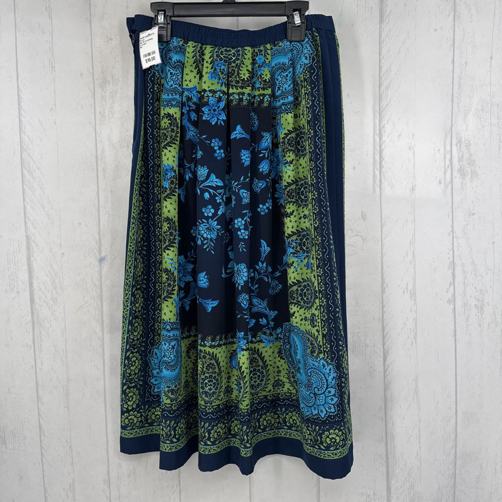 8p flo & paisley print skirt