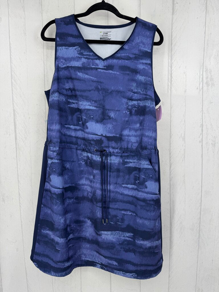 XXL tie-dye slvls dress