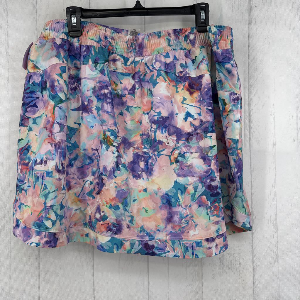 XXL flo print skort