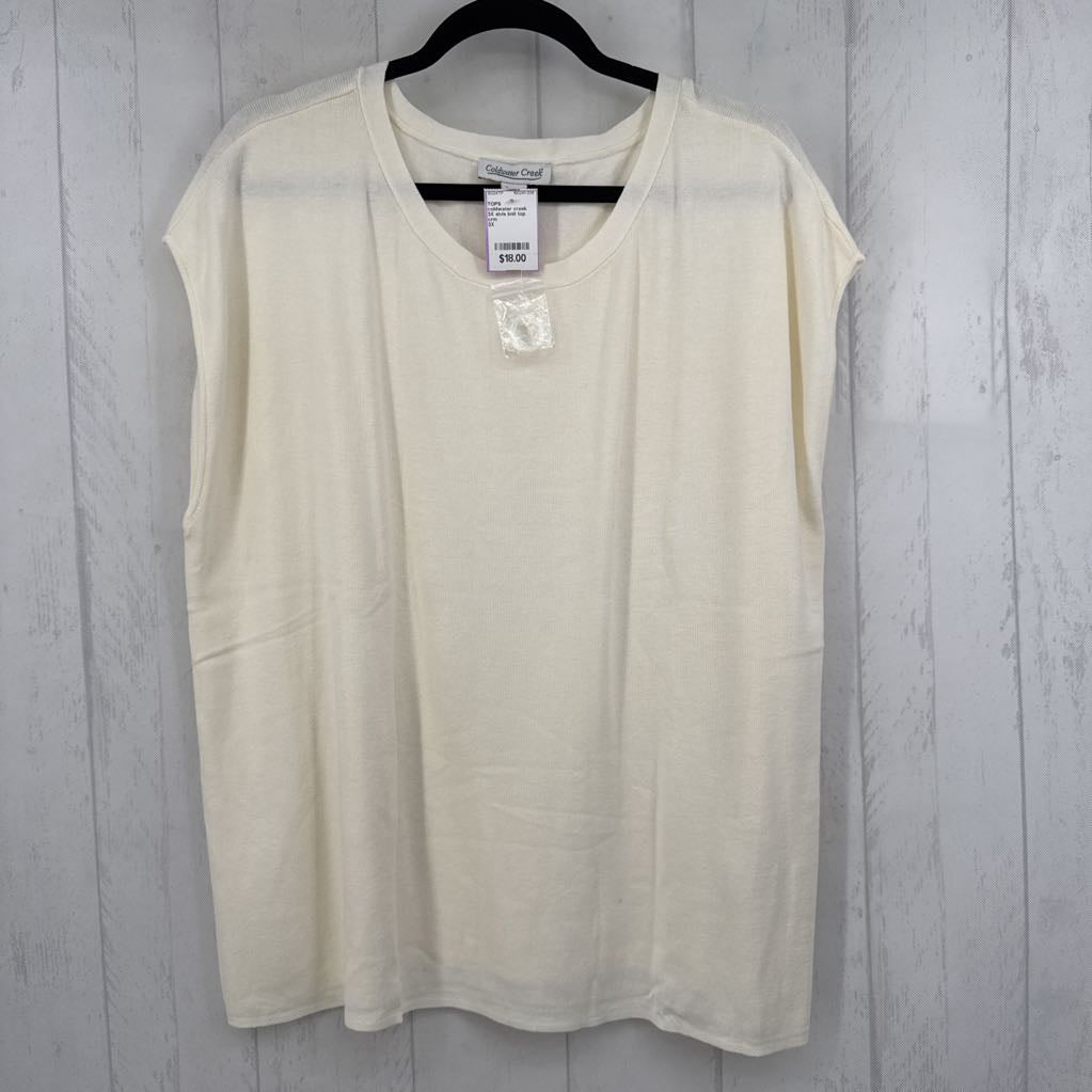 3X slvls knit top