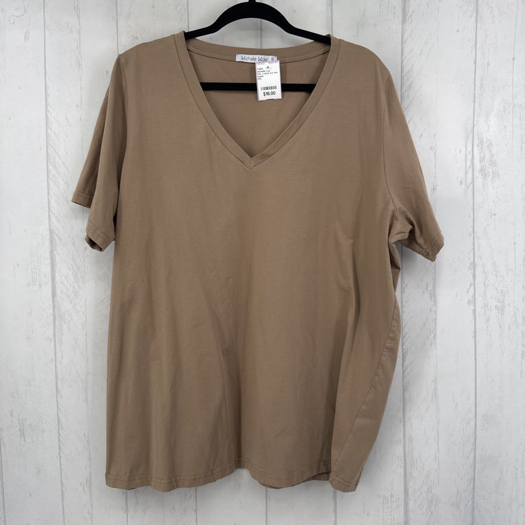 3XL v-neck s/s tee