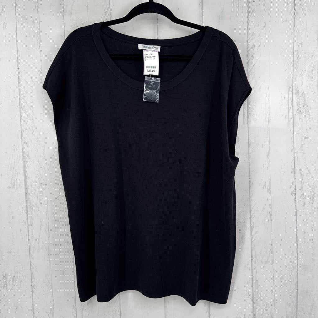 3X slvls knit top