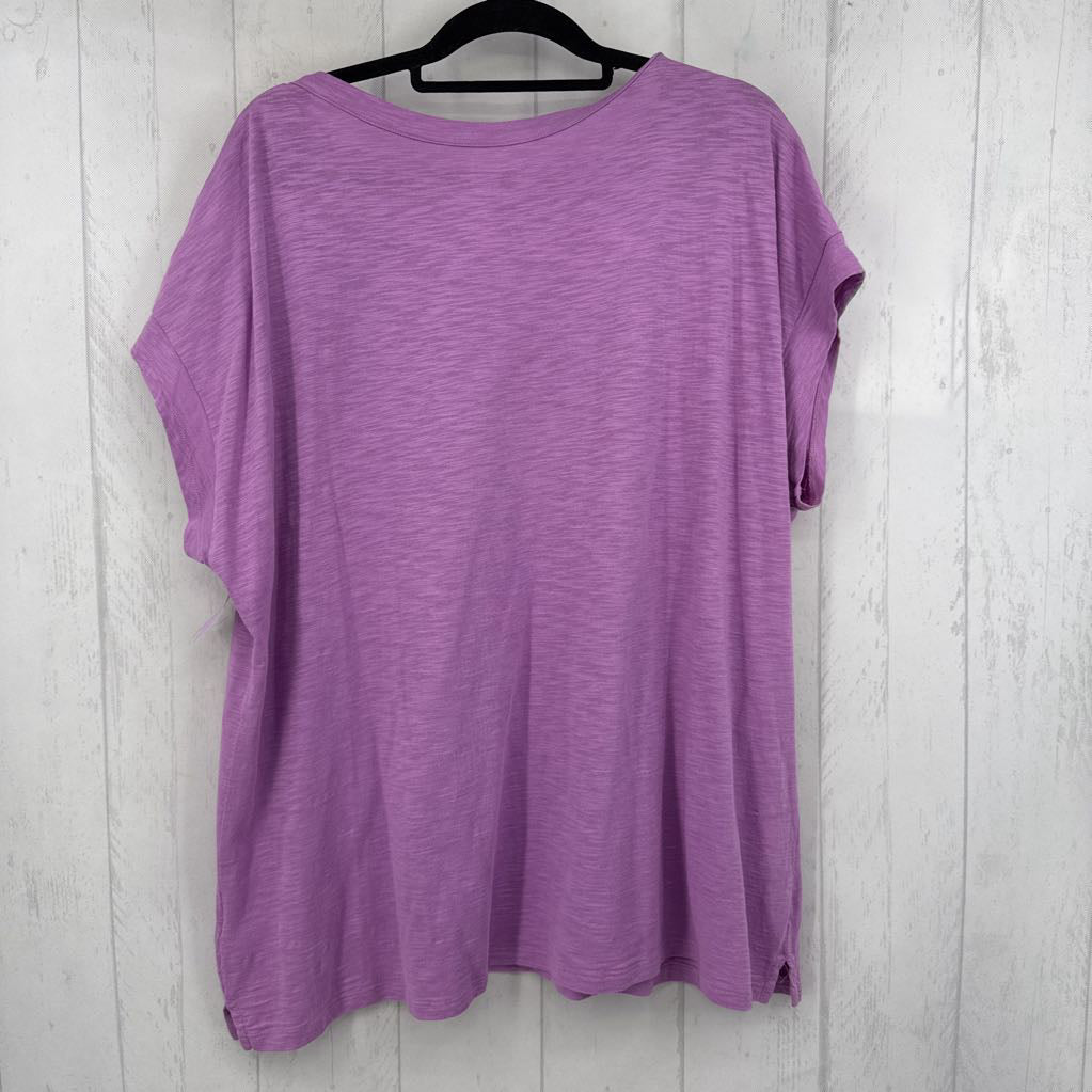 3X boatneck cap slv top