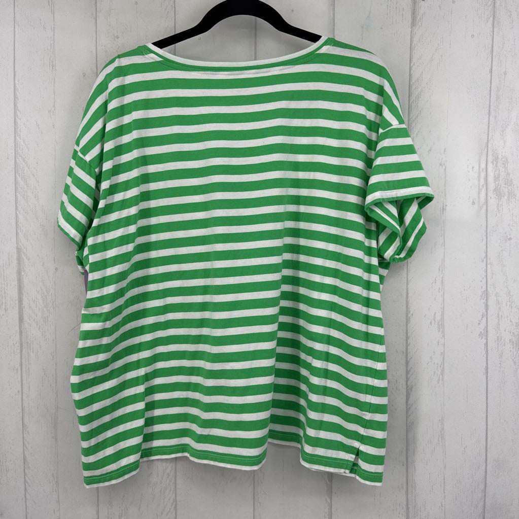 2X striped s/s tee