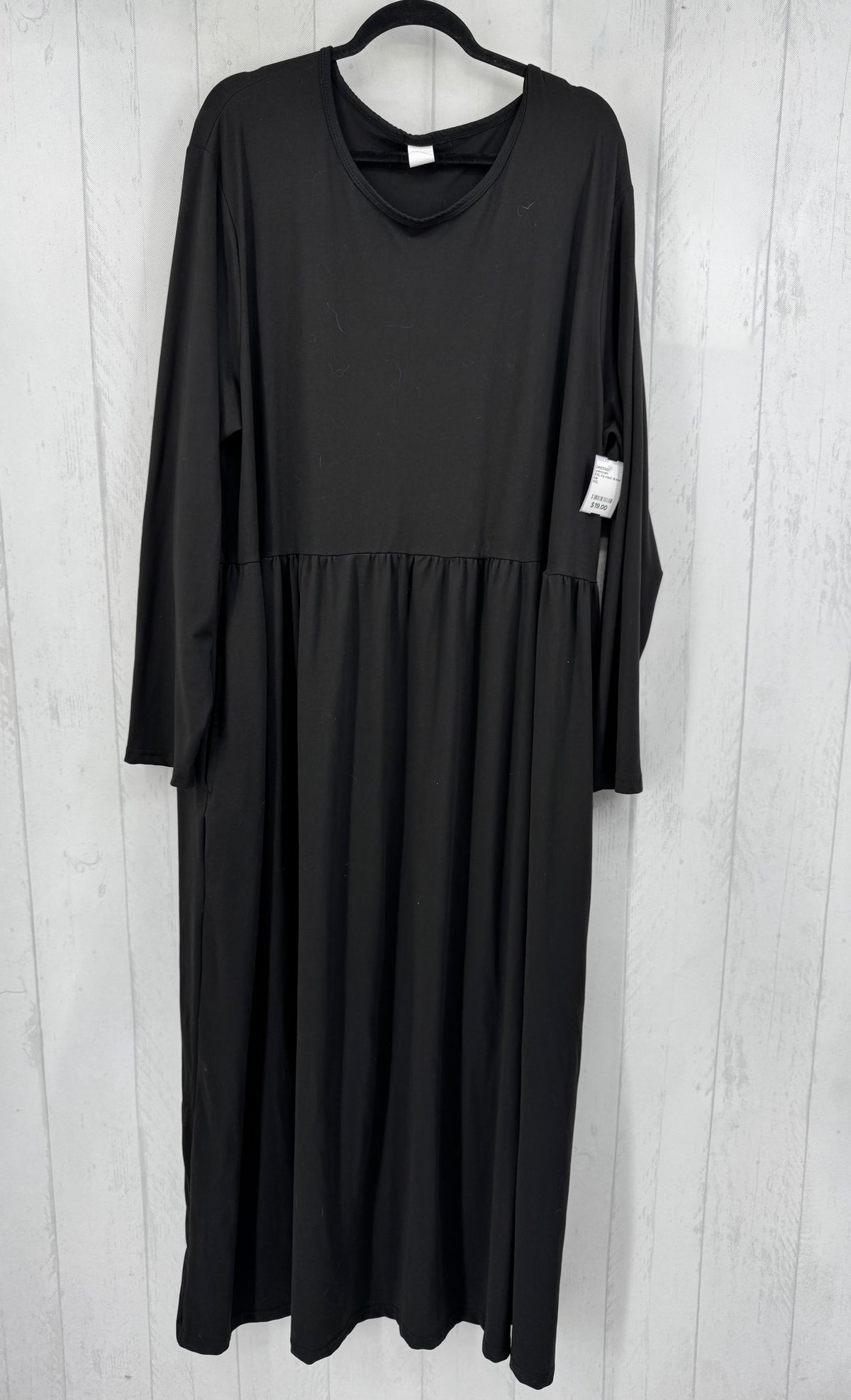 5XL l/s maxi dress