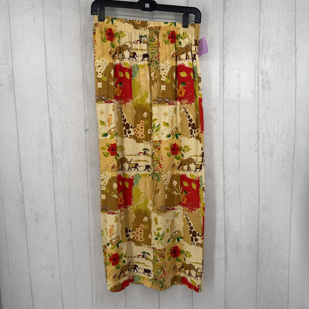 M mixed print skirt