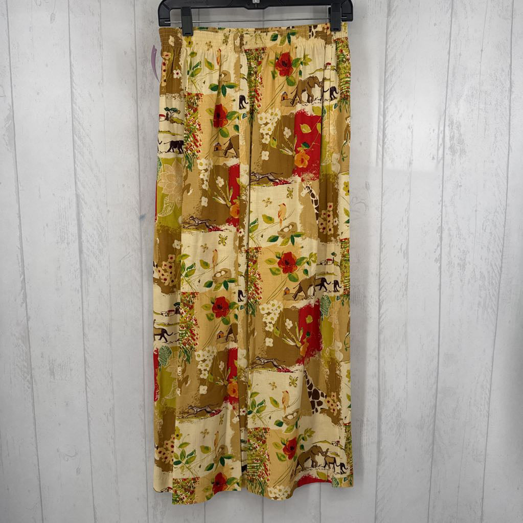 M mixed print skirt