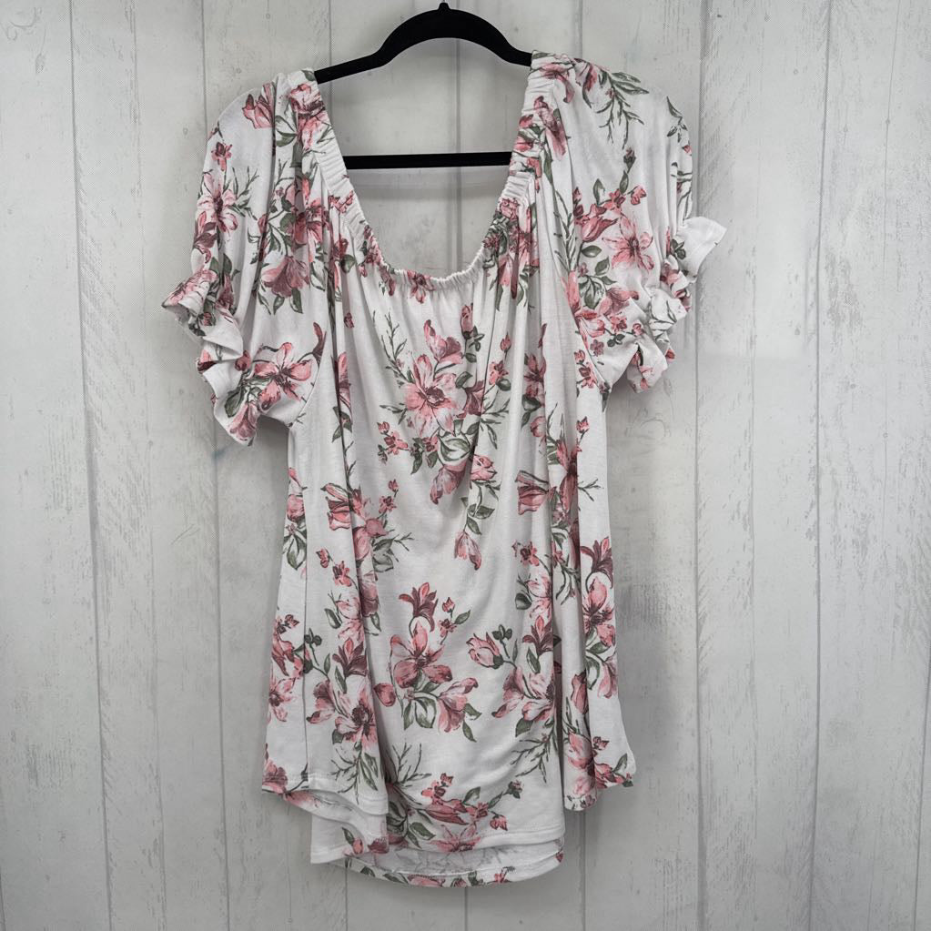 1X flo print s/s top