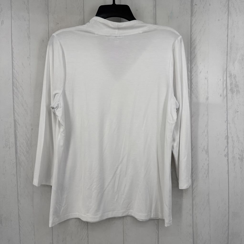 M v-neck 3/4 slv tee