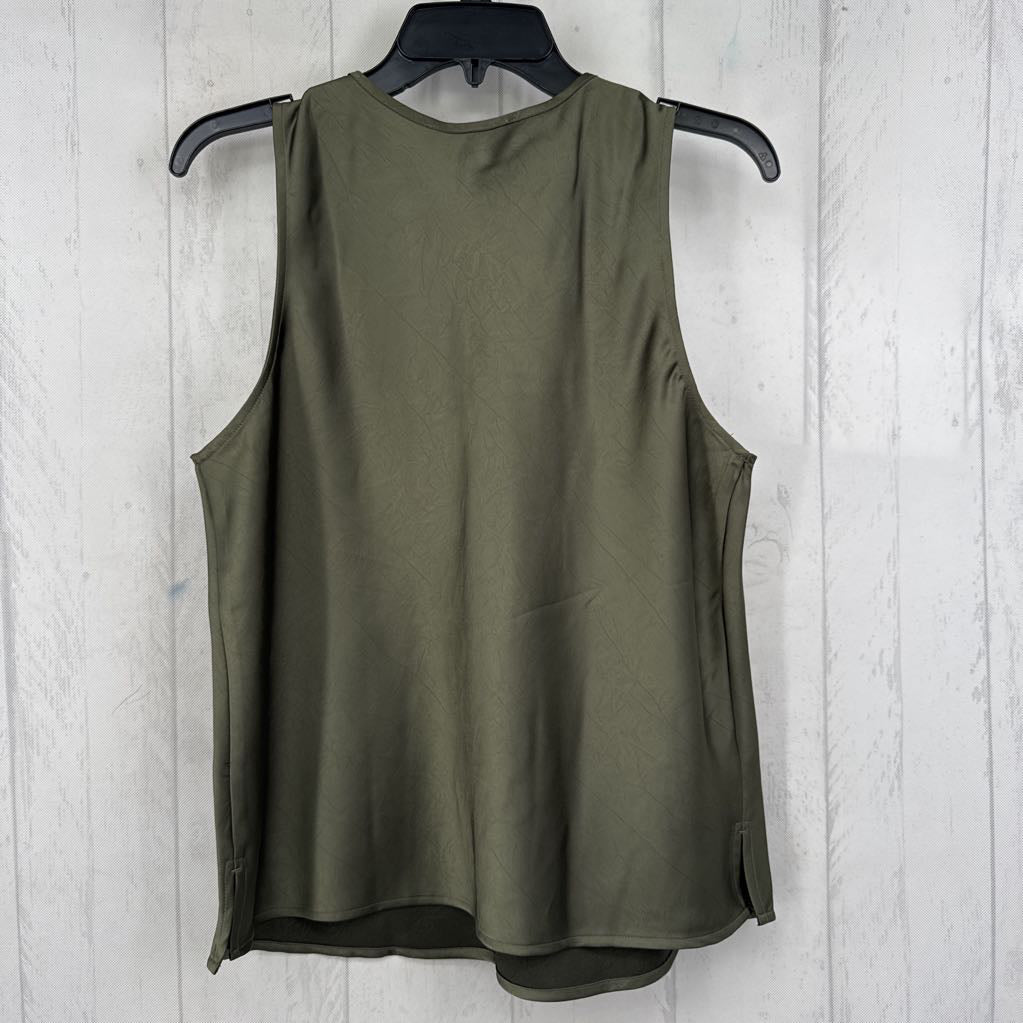 M silky tie front tank