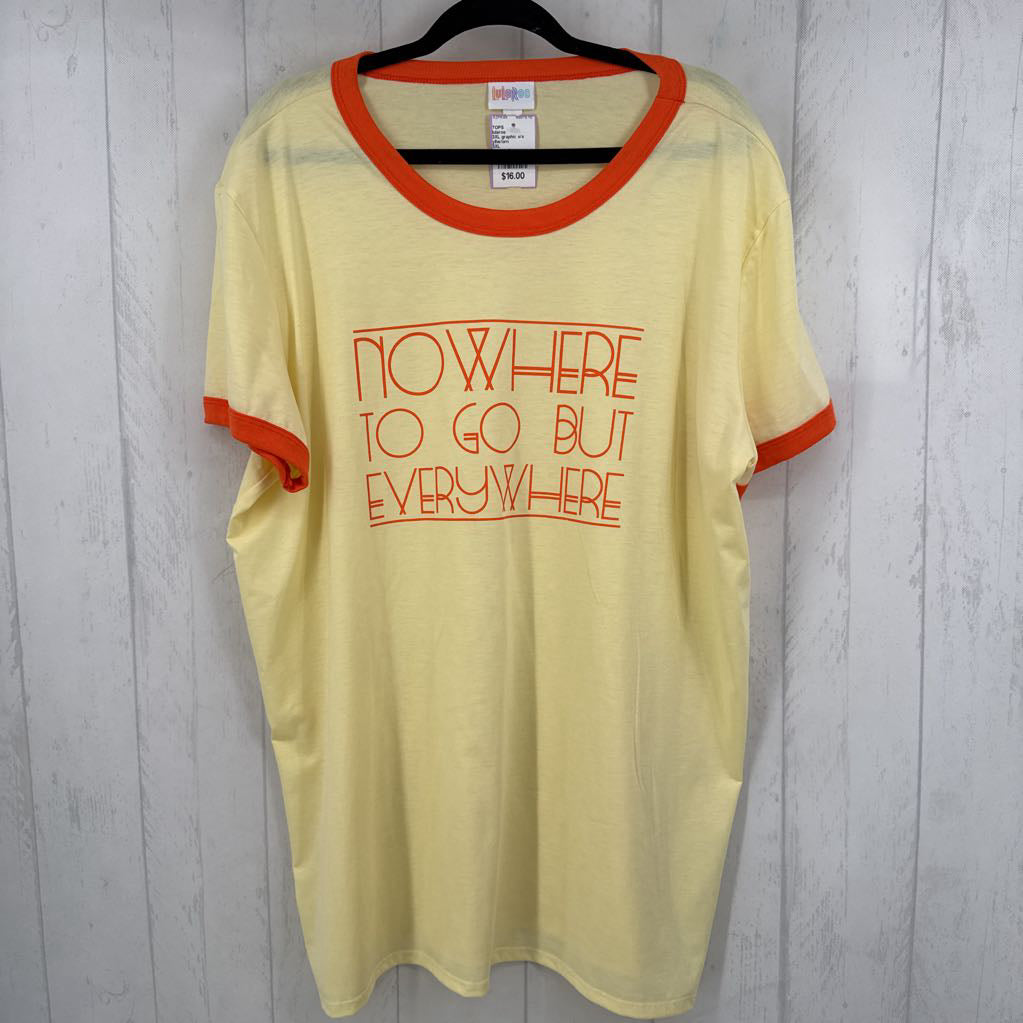 3XL graphic s/s top-nowhere to go