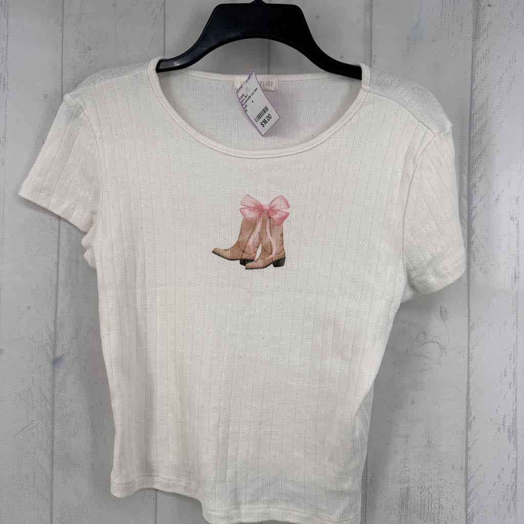 M pointelle s/s tee-cogirl boots