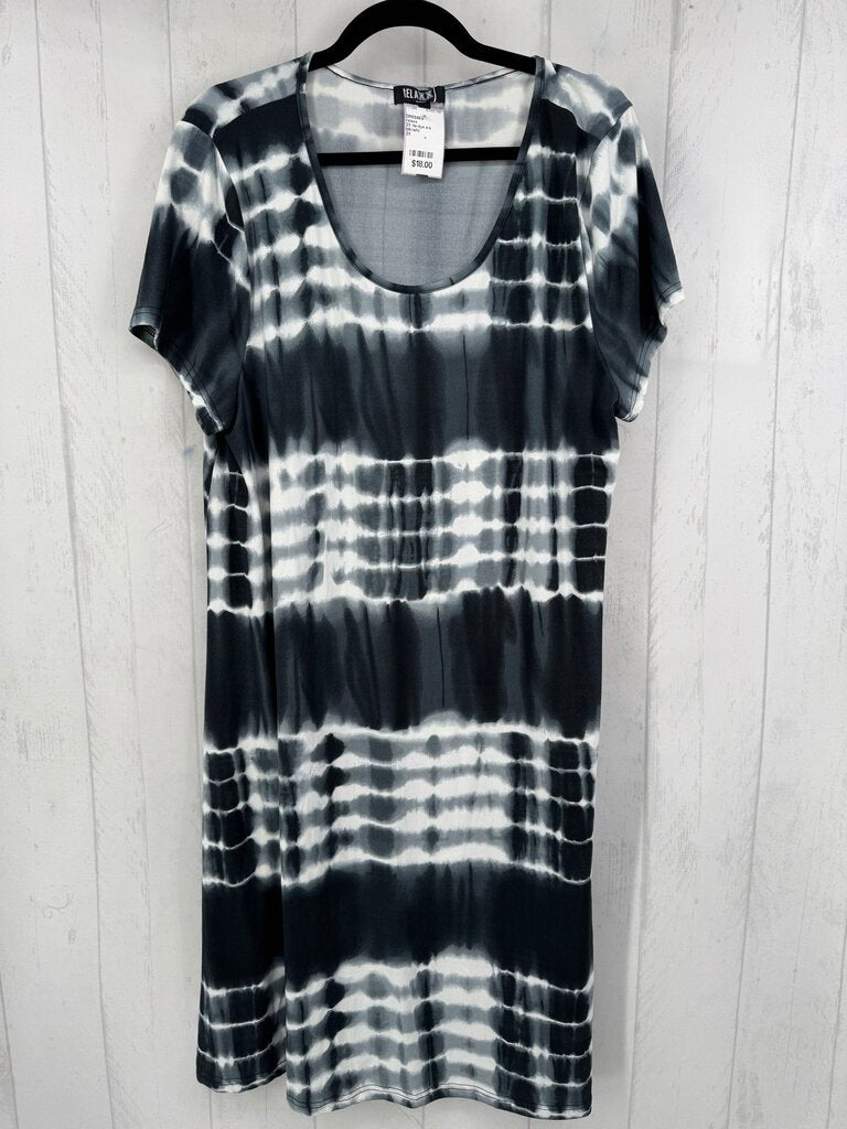 2X tie-dye s/s dress