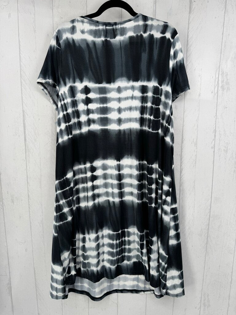 2X tie-dye s/s dress
