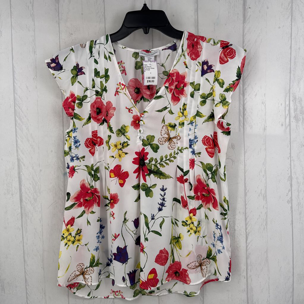 M flo print flutter slv top