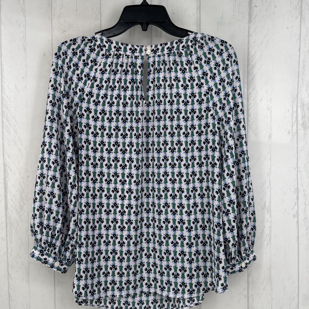 Sp flo print square neck l/s top