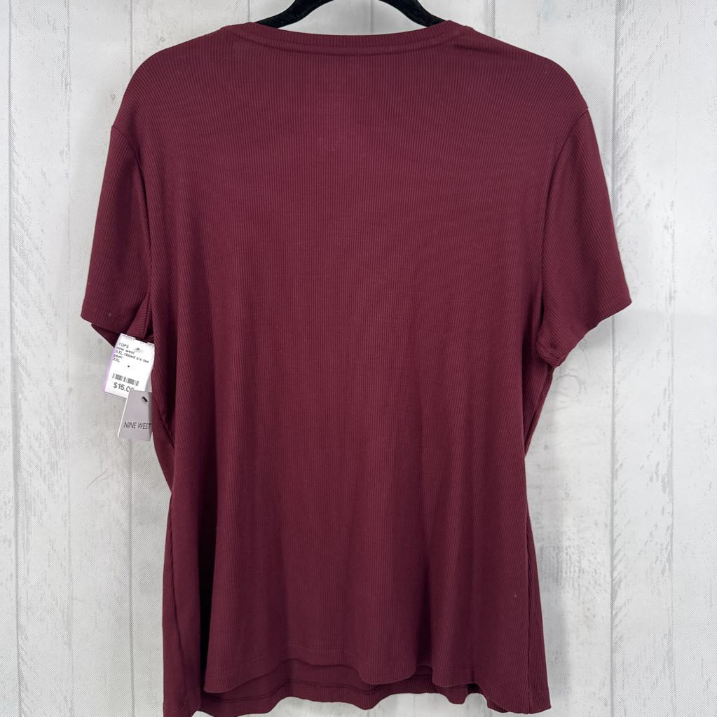 XXL ribbed s/s tee