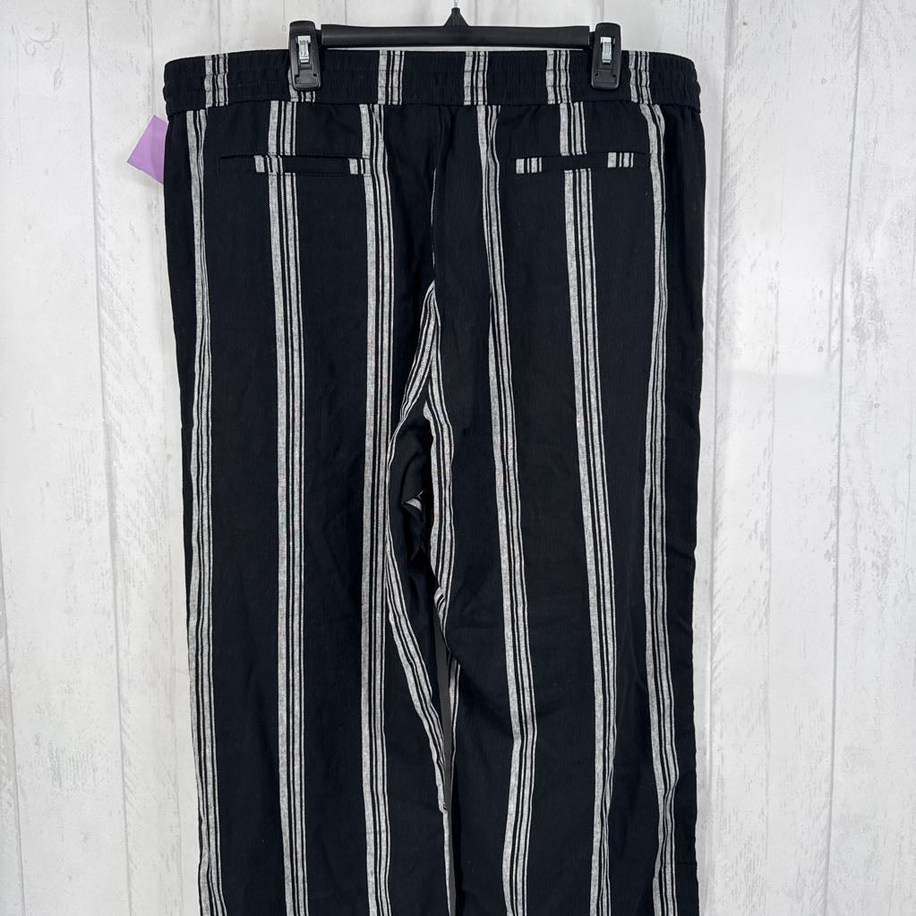 XL striped pull-on wide leg pant